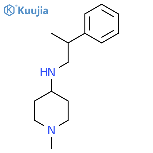 1-methyl-N-(2-phenylpropyl)piperidin-4-amine structure