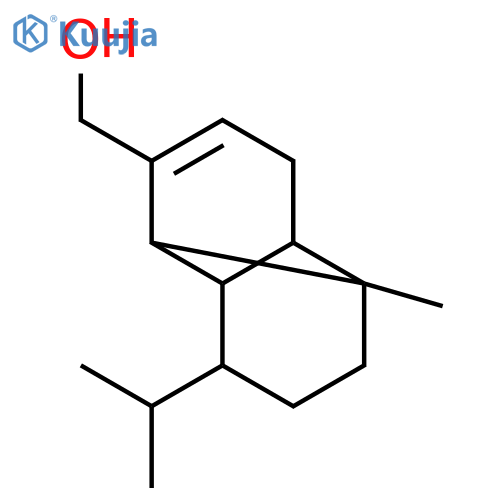 (8-isopropyl-1-methyltricyclo[4.4.0.0<sup>2,7</sup>]dec-3-en-3-yl)methanol structure