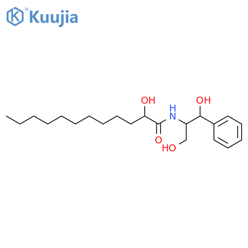 2-(2'-hydroxydodecanoyl)amino-1-phenyl-1,3-propanediol structure