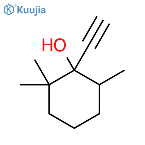 1-Ethynyl-2,2,6-trimethylcyclohexanol, (E)+(Z), 97% structure
