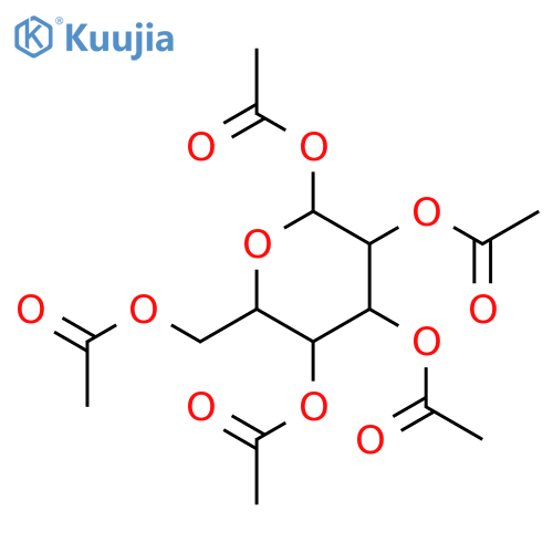 1,2,3,4,6-Penta-O-acetyl-a-D-mannopyranose structure