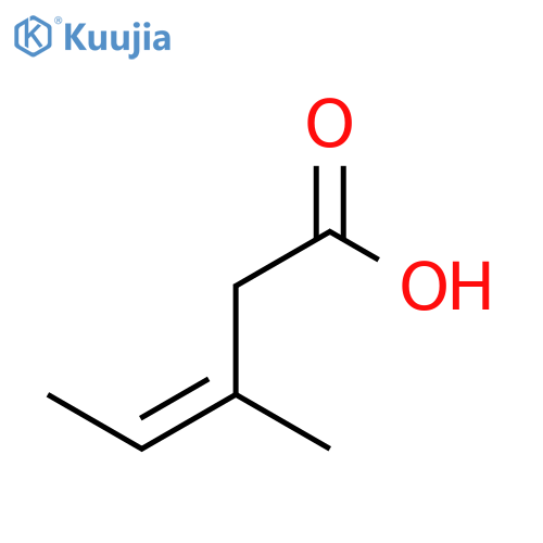 (Z)-3-Methyl-3-pentenoic acid structure