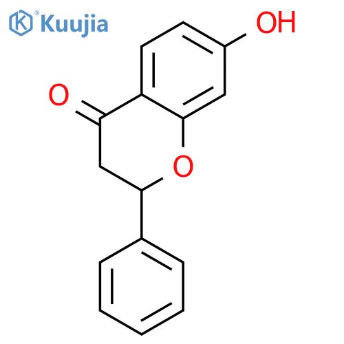 (2R)-7-hydroxyflavanone structure