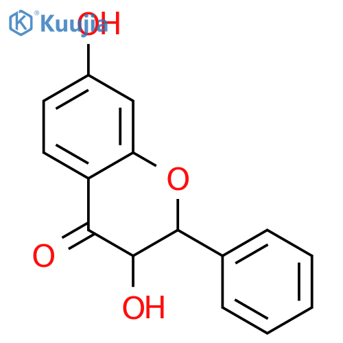 (2S,3S)-3,7-Dihydroxyflavanon structure