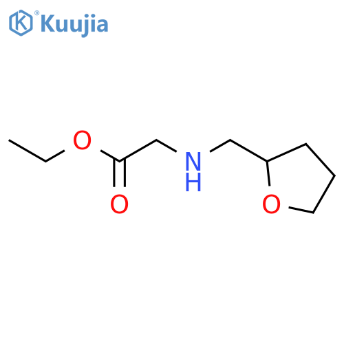 ethyl 2-{[(oxolan-2-yl)methyl]amino}acetate structure