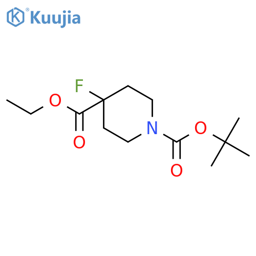 Ethyl N-Boc-4-fluoropiperidine-4-carboxylate structure