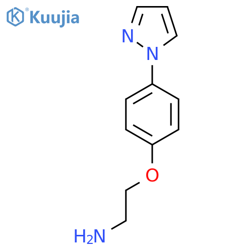 2-4-(1H-pyrazol-1-yl)phenoxyethan-1-amine structure
