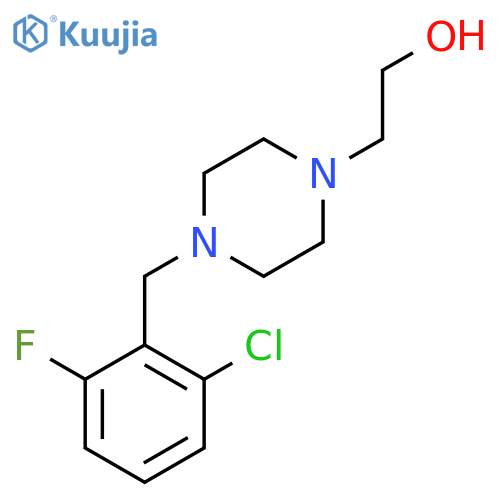 2-4-(2-Chloro-6-fluorobenzyl)-piperazin-1-ylethanol structure