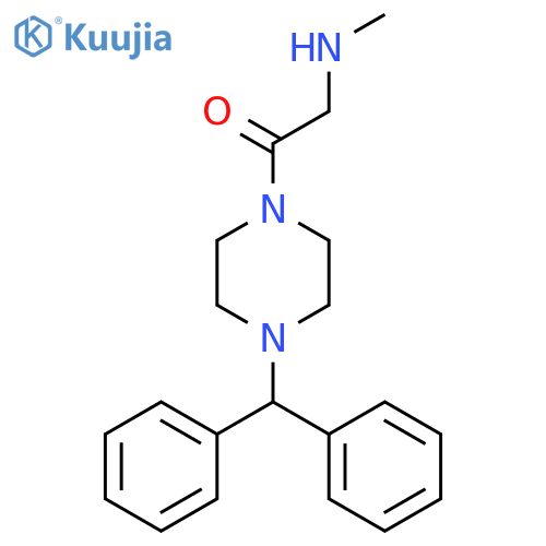 Piperazine, 1-(diphenylmethyl)-4-[(methylamino)acetyl]- structure