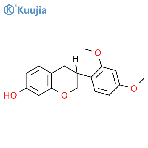 (3R)-3-(2,4-dimethoxyphenyl)-3,4-dihydro-2H-chromen-7-o structure