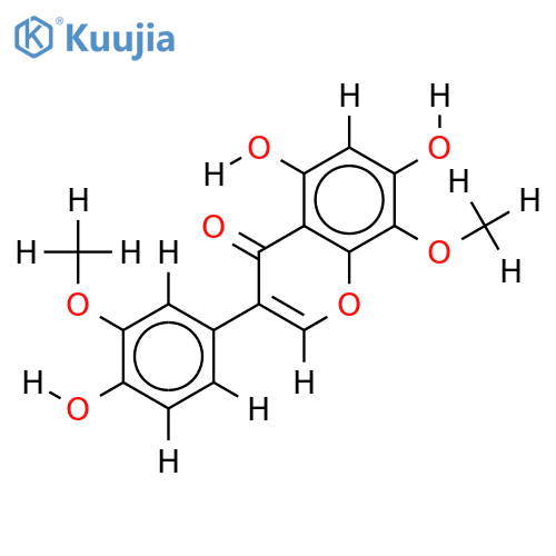 3',8-Di-Me ether-3',4',5,7,8-Pentahydroxyisoflavone structure
