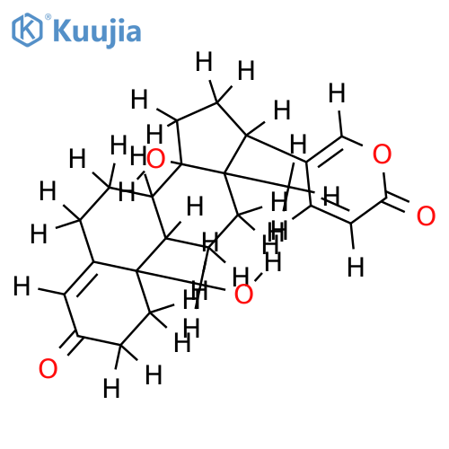 14,19-Dihydroxy-3-oxo-14beta-bufa-4,20,22-trienolid structure
