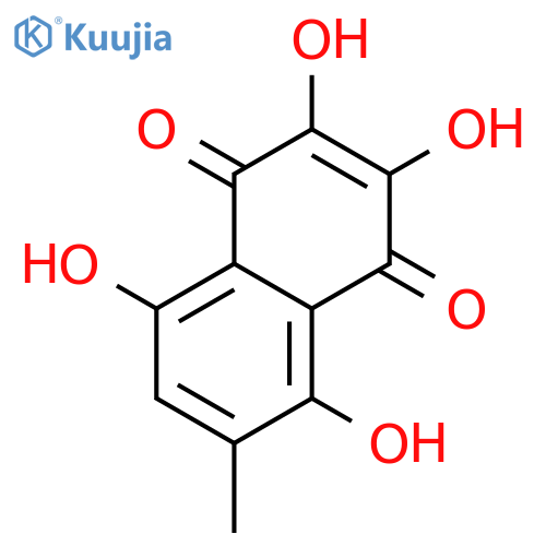 2,3,5,8-Tetrahydroxy-6-methyl-1,4-naphthoquinone structure