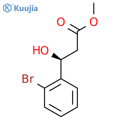 methyl (3S)-3-(2-bromophenyl)-3-hydroxypropanoate structure