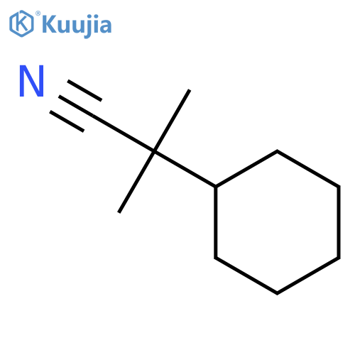 2-cyclohexyl-2-methylpropanenitrile structure