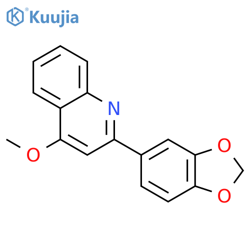 Quinoline,2-(1,3-benzodioxol-5-yl)-4-methoxy- structure