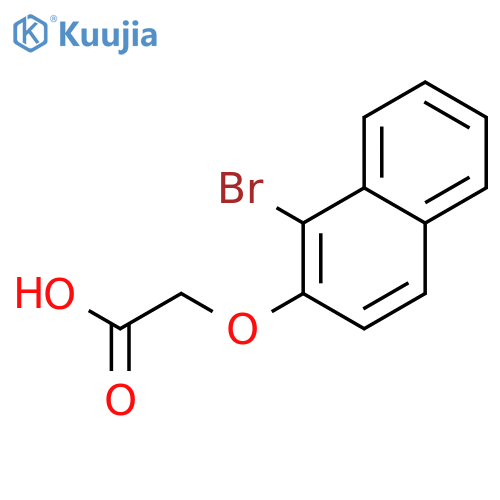 (1-Bromonaphthalen-2-yl)oxyacetic Acid structure