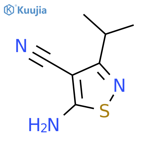 5-Amino-3-isopropylisothiazole-4-carbonitrile structure