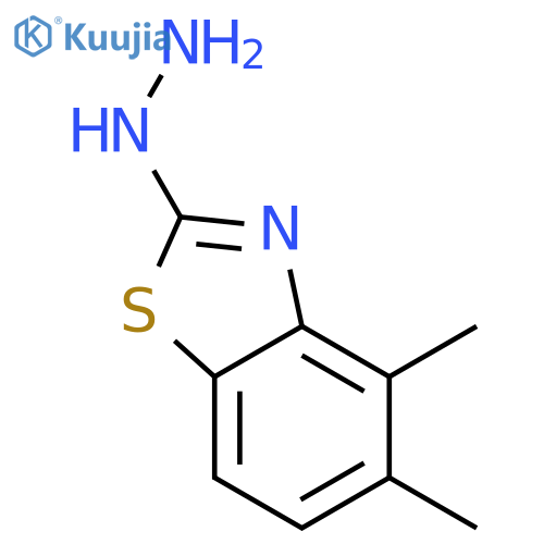 2-hydrazinyl-4,5-dimethyl-1,3-benzothiazole structure