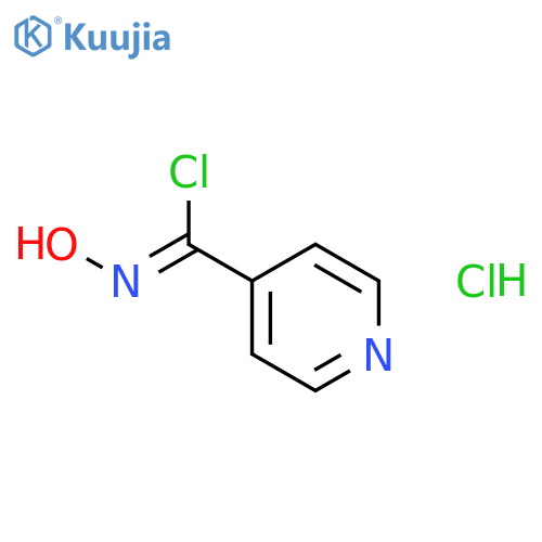 N-hydroxypyridine-4-carbonimidoyl chloride hydrochloride structure
