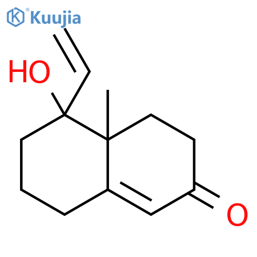 5-ethenyl-5-hydroxy-4a-methyl-4,6,7,8-tetrahydro-3h-naphthalen-2-one structure
