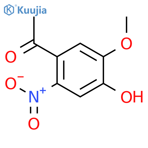 1-(4-Hydroxy-5-methoxy-2-nitrophenyl)ethanone structure