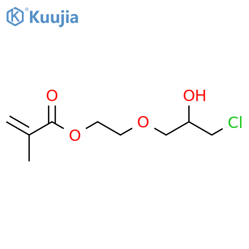 2-Propenoic acid, 2-methyl-, 2-(3-chloro-2-hydroxypropoxy)ethyl ester structure
