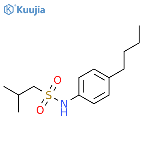 2-Methyl-propane-1-sulfonic acid (4-butyl-phenyl)-amide structure