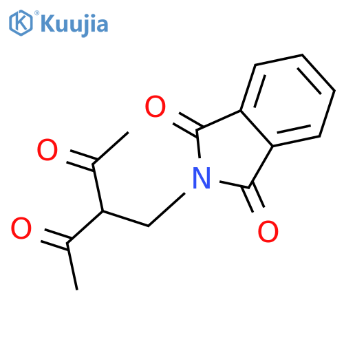 2-(2-acetyl-3-oxobutyl)-2,3-dihydro-1H-isoindole-1,3-dione structure