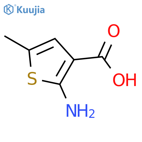 2-Amino-5-methylthiophene-3-carboxylic acid structure