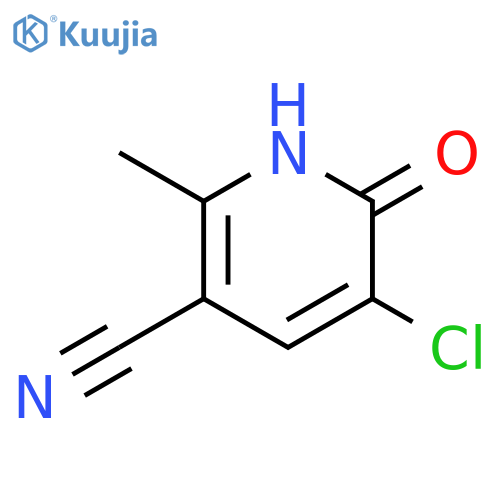 5-Chloro-2-methyl-6-oxo-1,6-dihydro-pyridine-3-carbonitrile structure