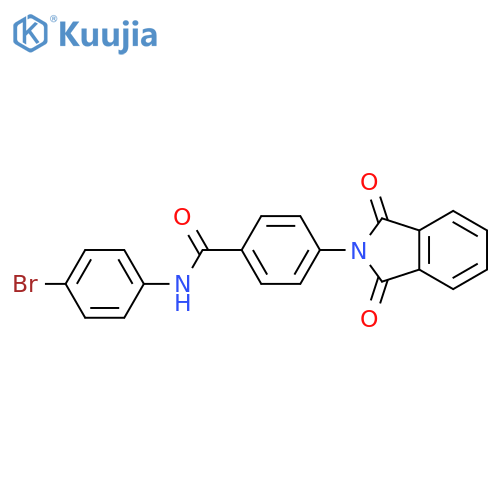 N-(4-bromophenyl)-4-(1,3-dioxo-2,3-dihydro-1H-isoindol-2-yl)benzamide structure