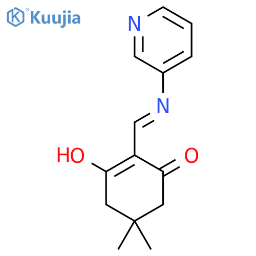 5,5-Dimethyl-2-[(3-pyridinylamino)methylene]-1,3-cyclohexanedione structure