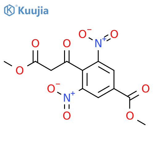 methyl 4-(3-methoxy-3-oxopropanoyl)-3,5-dinitrobenzoate structure