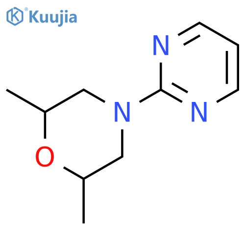 2,6-dimethyl-4-(pyrimidin-2-yl)morpholine structure