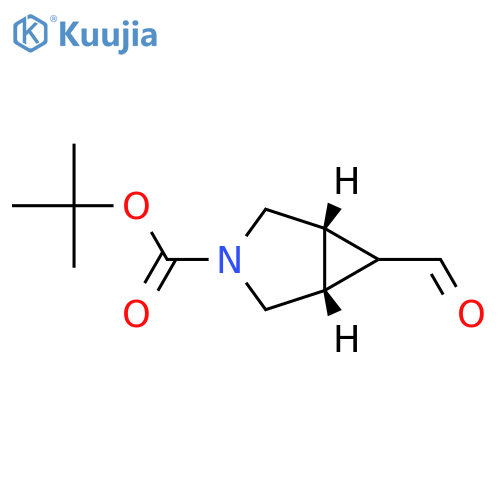 tert-butyl rel-(1R,5S,6r)-6-formyl-3-azabicyclo[3.1.0]hexane-3-carboxylate structure