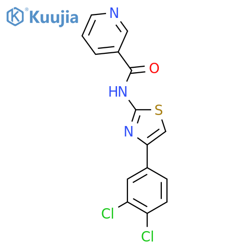 N-[4-(3,4-Dichlorophenyl)-1,3-thiazol-2-yl]pyridine-3-carboxamide structure