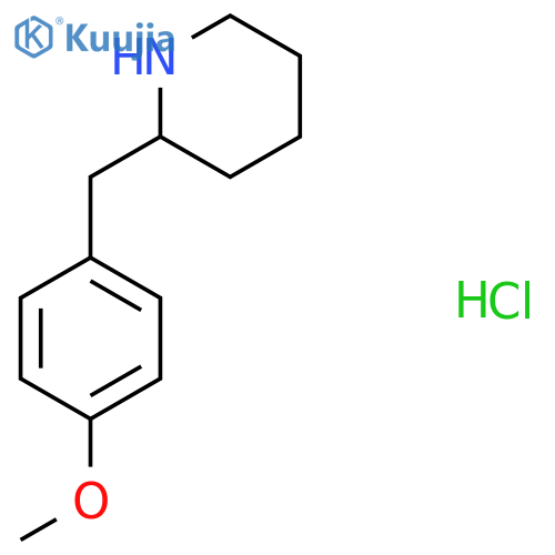 2-(4-Methoxy-benzyl)-piperidine hydrochloride structure