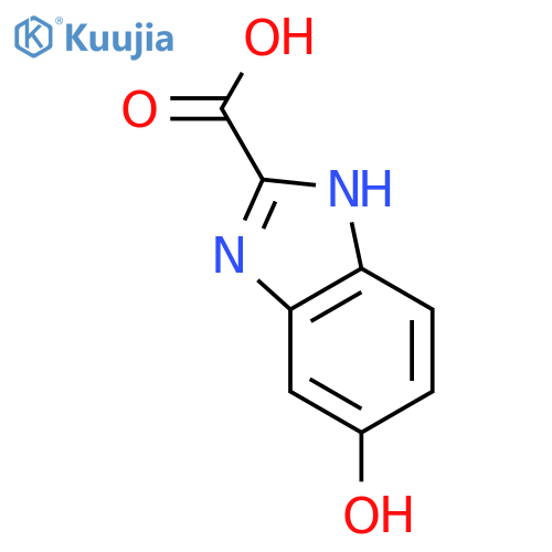 5-hydroxy-1H-1,3-benzodiazole-2-carboxylic acid structure
