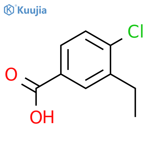 4-chloro-3-ethylbenzoic acid structure