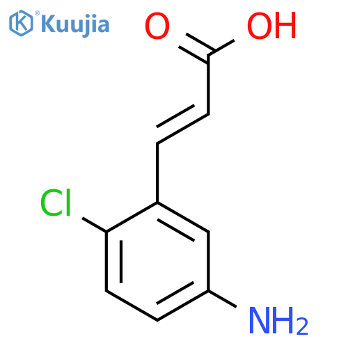 5-Amino-2-chlorocinnamic acid structure