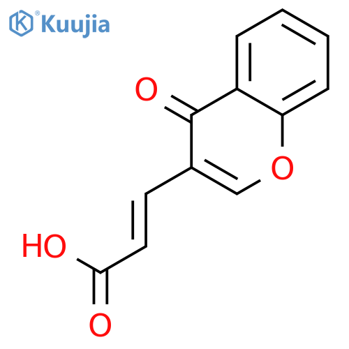 (E)-3-(4-oxo-4H-chromen-3-yl)-2-propenoic Acid structure