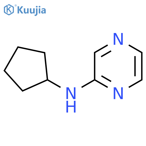 N-cyclopentylpyrazin-2-amine structure
