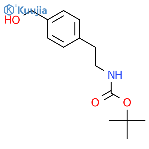 tert-butyl [2-[4-(hydroxymethyl)phenyl]ethyl]carbamate structure