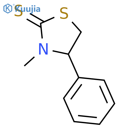 3-Methyl-4-phenyl-1,3-thiazolidine-2-thione structure