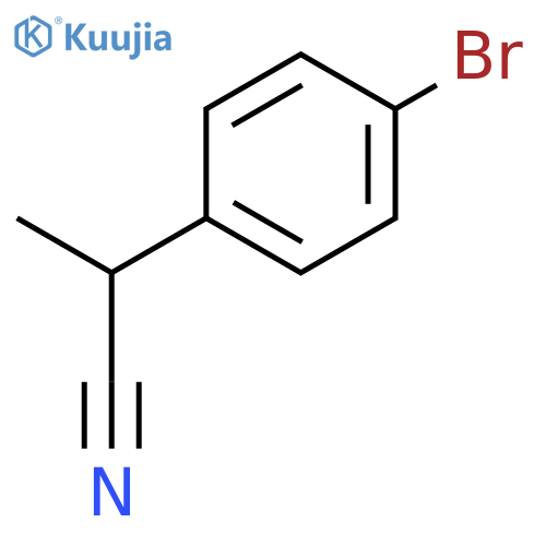 2-(4-Bromophenyl)propanenitrile structure