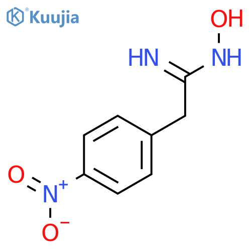 Benzeneethanimidamide,N-hydroxy-4-nitro- structure