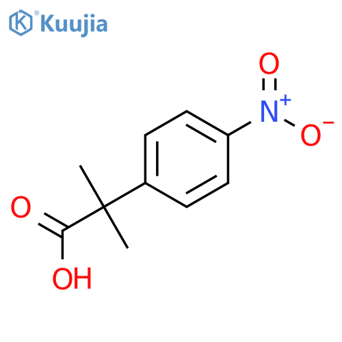 2-Methyl-2-(4-nitrophenyl)propanoic acid structure