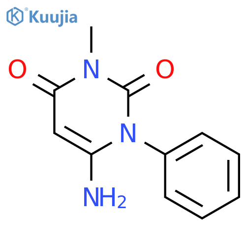 6-Amino-3-methyl-1-phenylpyrimidine-2,4(1H,3H)-dione structure