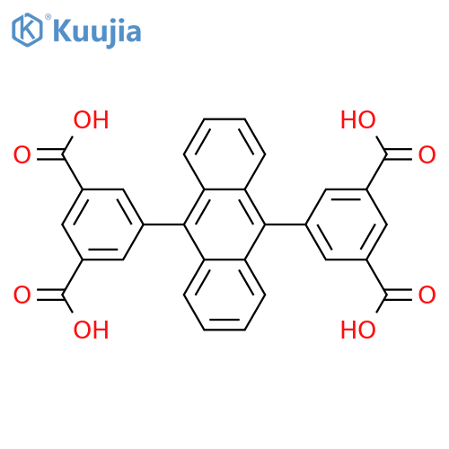 Diphenylethyne- 3, 3', 5, 5'-tetracarboxylic acid (PCN-14) structure